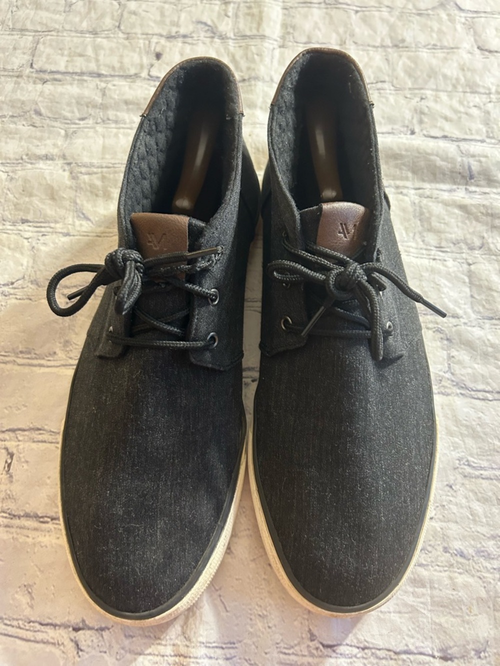 ANDREW MARC WALTON BLACK CANVAS LIFESTYLE CHUKKA MENS SNEAKERS SIZE USA 12